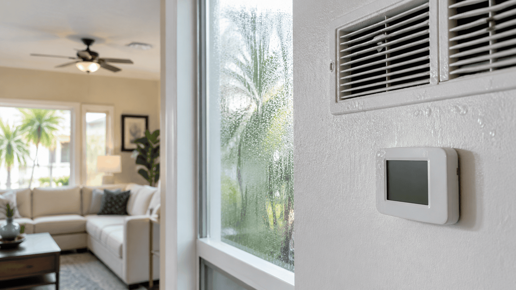 Signs of high indoor humidity in a Florida home